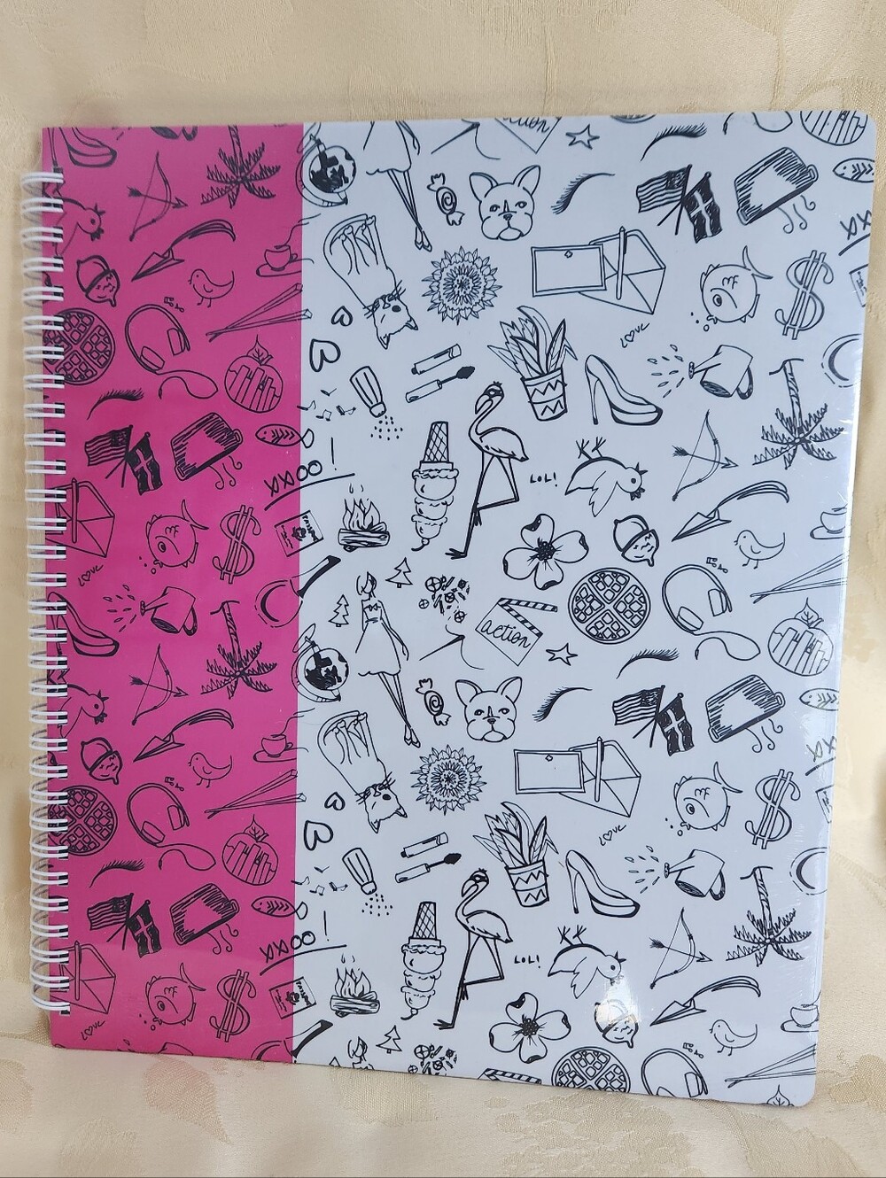 Vera Bradley Sketchy Spiral Notebook 80 Pages NWT